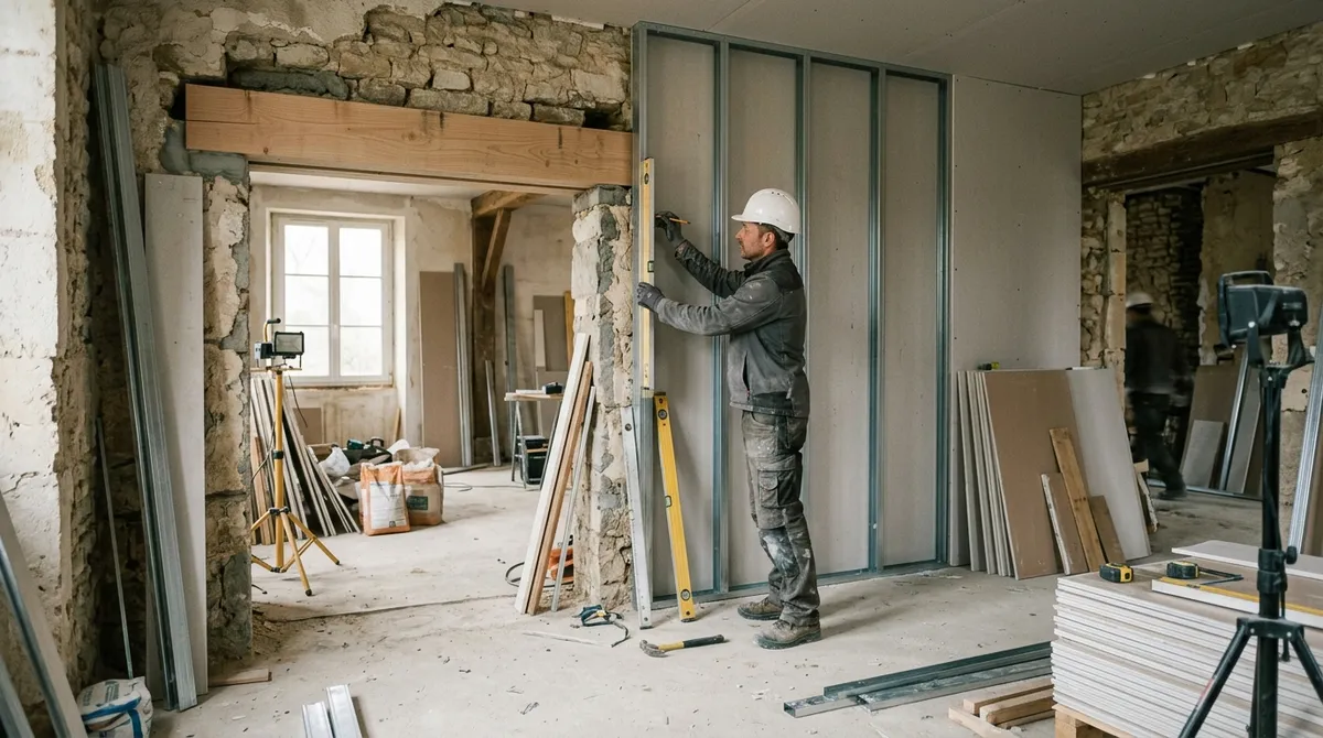 Chantier de rénovation intérieure
